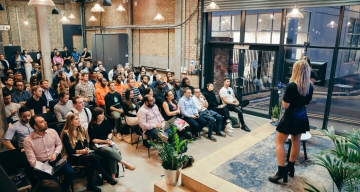 Audience at SeedLegals event for startups